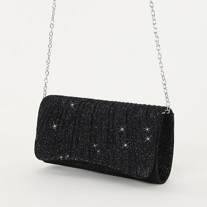 Evening Silver – Women's Clutch Purse Elegant Glitter