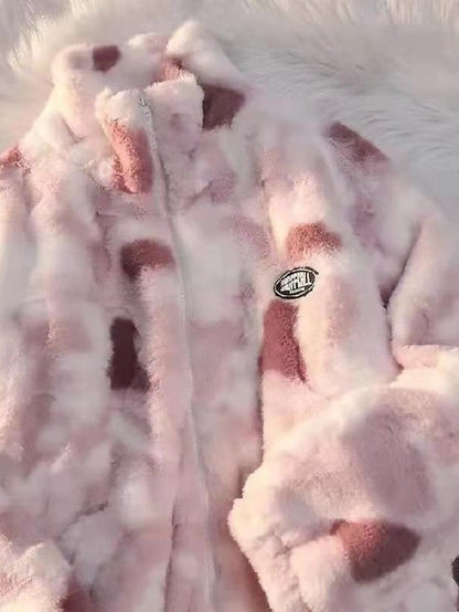 Women's Coat Warm Jacket Fleece Fur Faux Teddy