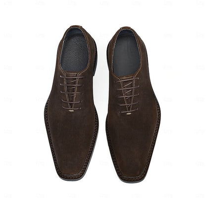 - Shoes Suede Leather Men's Dress Genuine Oxford Cowhide