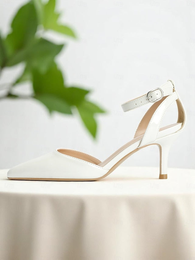 Strap Glitter Ankle Women's Heels Gold