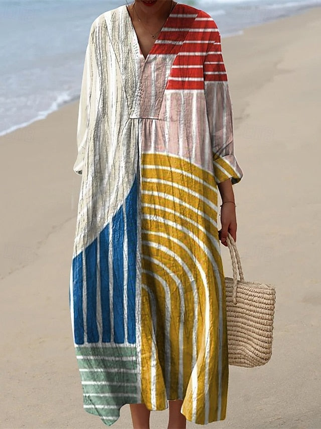 Women's Midi Dress Casual Dress Print Dress Fashion Modern