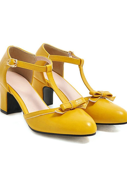 heels Chunky Vintage Retro Heels Roaring T-strap 1950s Shoes 20s