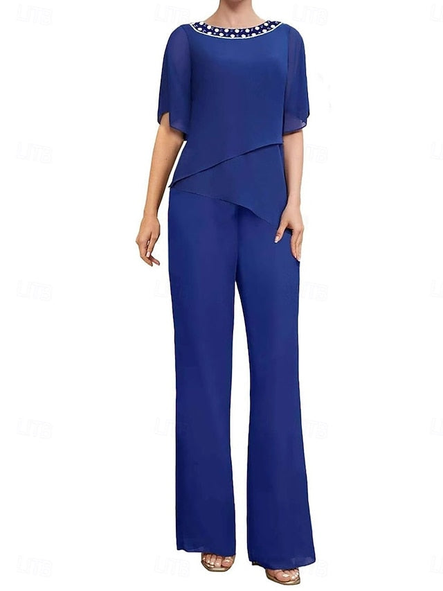 Pantsuit Elegant Wedding of the Dress Mother Guest Bride Simple