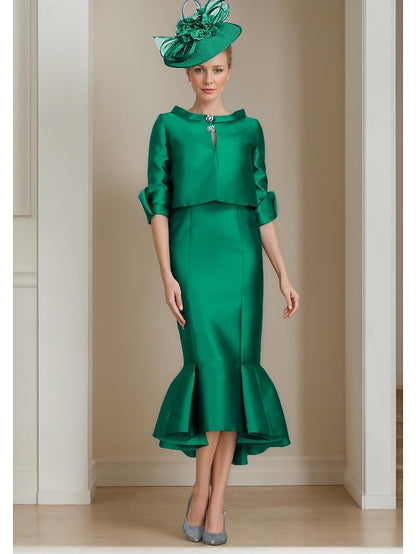 Piece the Dress Formal Wedding Mother Bride Mermaid Guest Two of