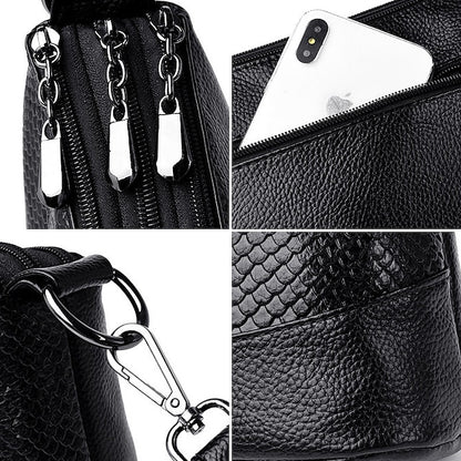 Leder Hobo Umhängetasche Schulter PU Damen