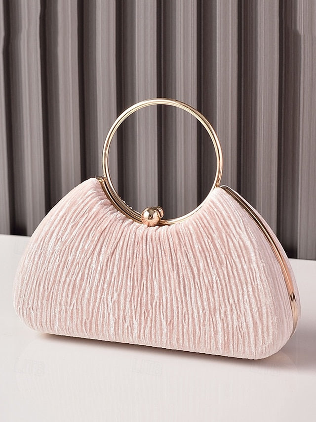 Red – Elegant Handbag Women's Christmas Velvet Party