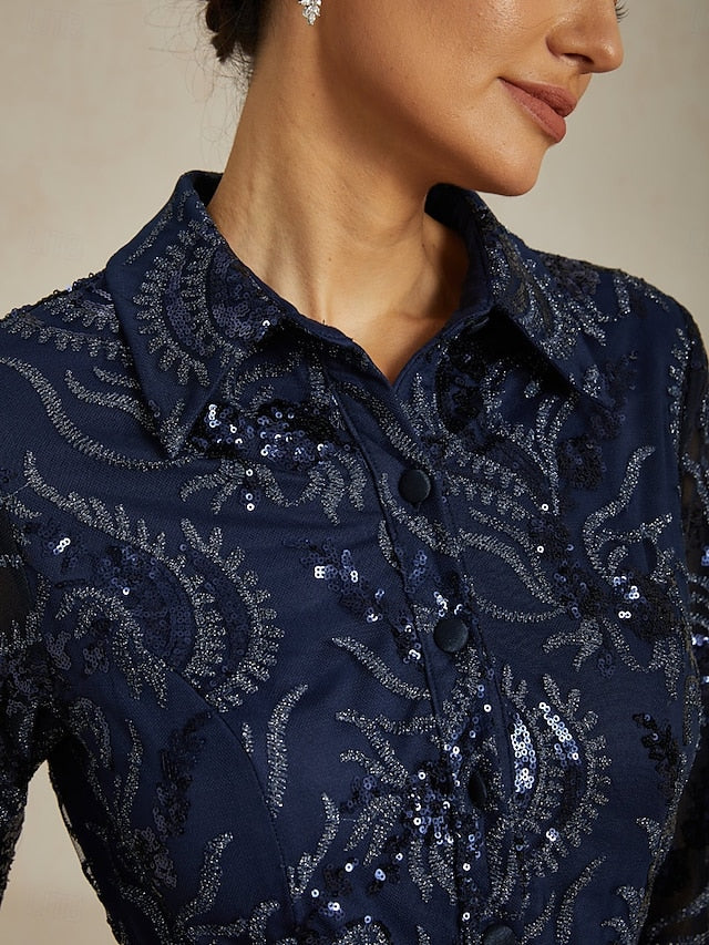 Women's Sequins Maxi Dress A Line Dress Fit And Flare Dress