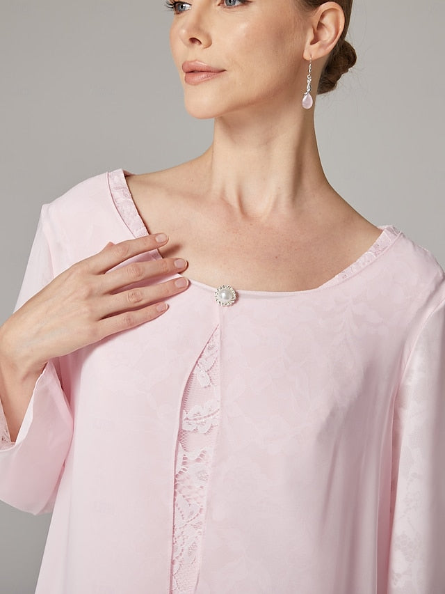 Suit of Piece Beach Two A-Line the Dress Bride Wedding Mother