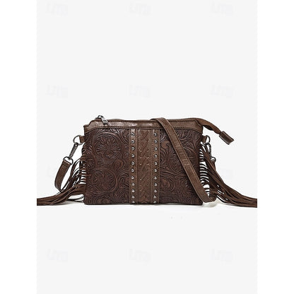 PU Crossbody Ledertasche Schultertasche Wristlet Damentaschen
