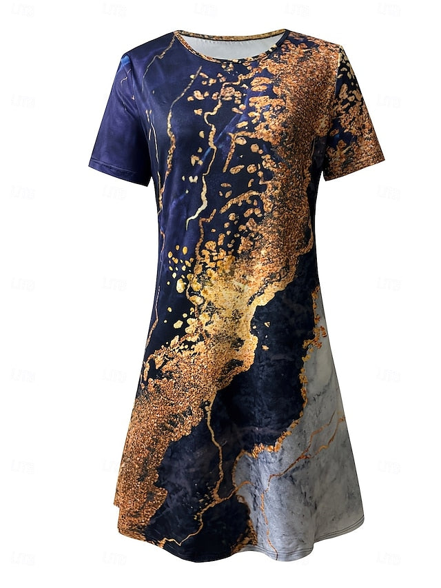 Women's Midi Dress Print Dress Fashion Modern Daily Tea