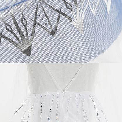 Frozen Dress Elsa Fairytale Girl Flower Princess Vacation