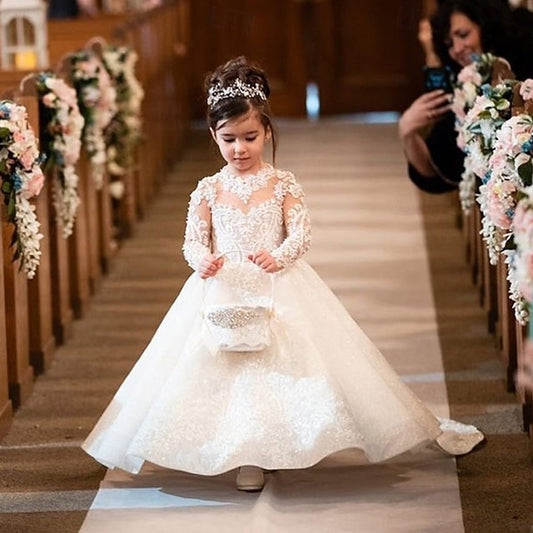 Princess Girl Flower Kid's Dress Girls'