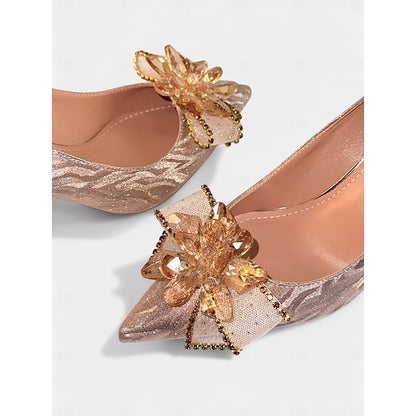 for Women Sparkling High – Silver Heels Wedding Shoes Glitter