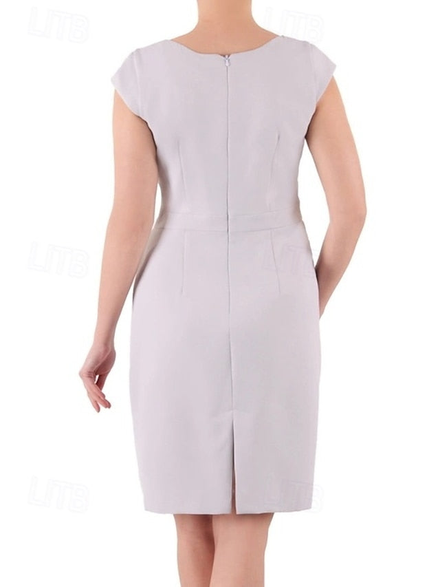Elegant Sheath Wedding the of Mother Dress Guest Neck V Bride