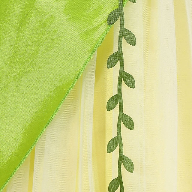 Bell Fairytale Girl Princess Dress Flower Tinker Tiana Theme