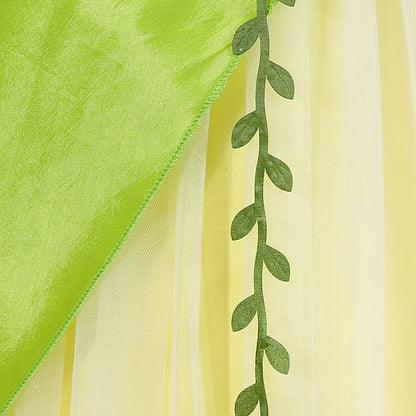 Bell Fairytale Girl Princess Dress Flower Tinker Tiana Theme