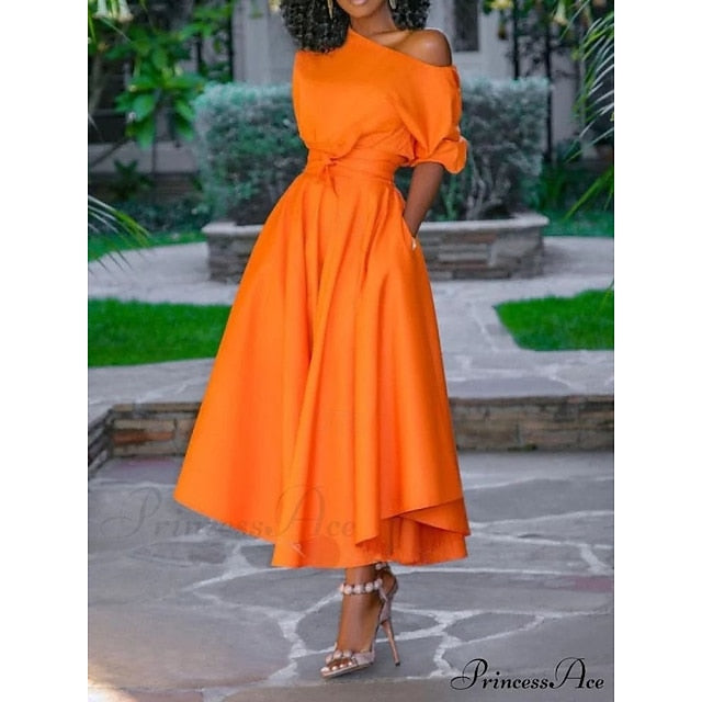 Women's Midi Dress Sheath Dress A Line Dress Fit And Flare