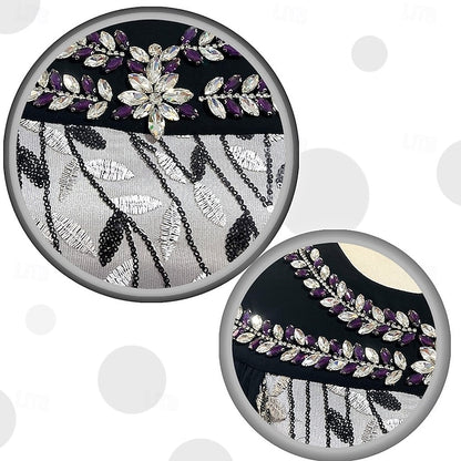 Neck Dress A-Line the Bride Cape Elegant of Mother Crew