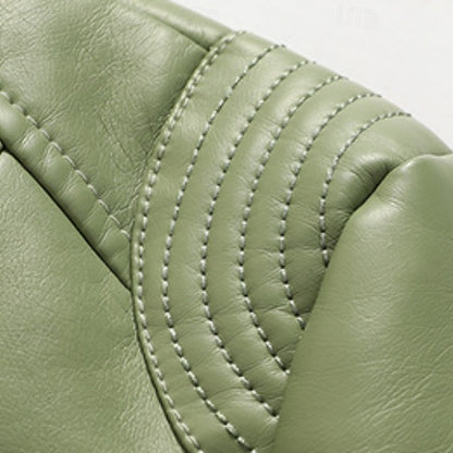 Women's Faux Zipper Comfortable Jacket Leather Pocket