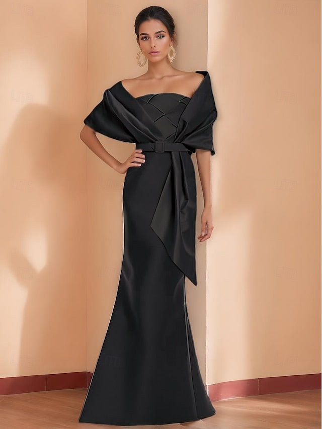 Gown Elegant Evening Dress Mermaid Formal / Trumpet Black