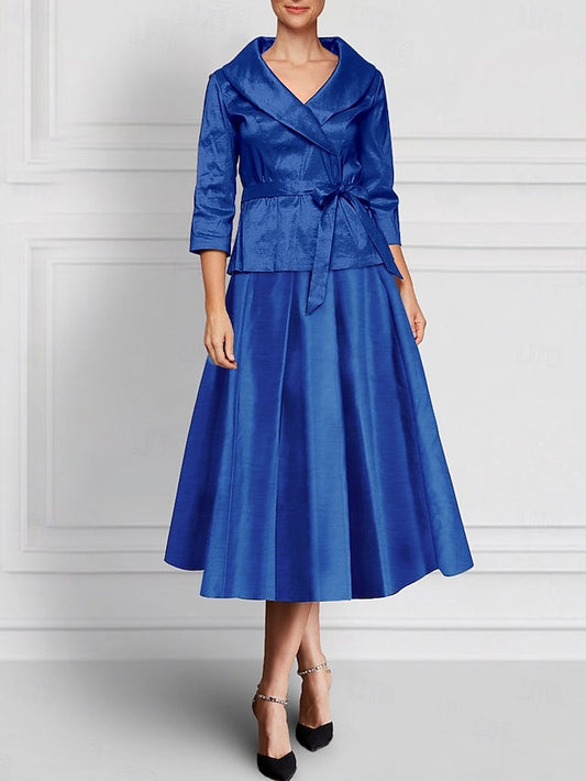 Two of Bride Piece Dress A-Line the Mother Sets Elegant