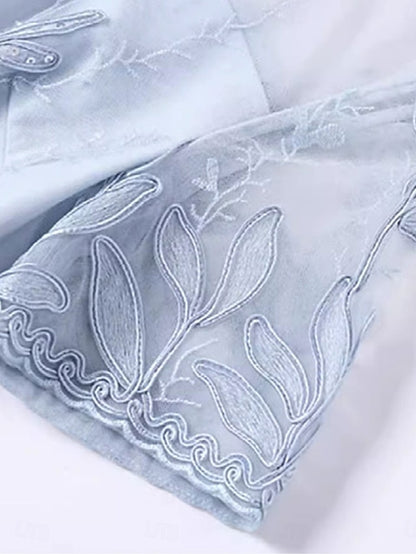 Knee Elegant of Dress Crew Neck Bride Mother A-Line the