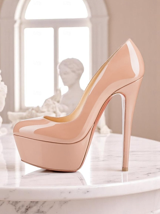 Women's Pointed-Toe Heels and Patent Black Platform with