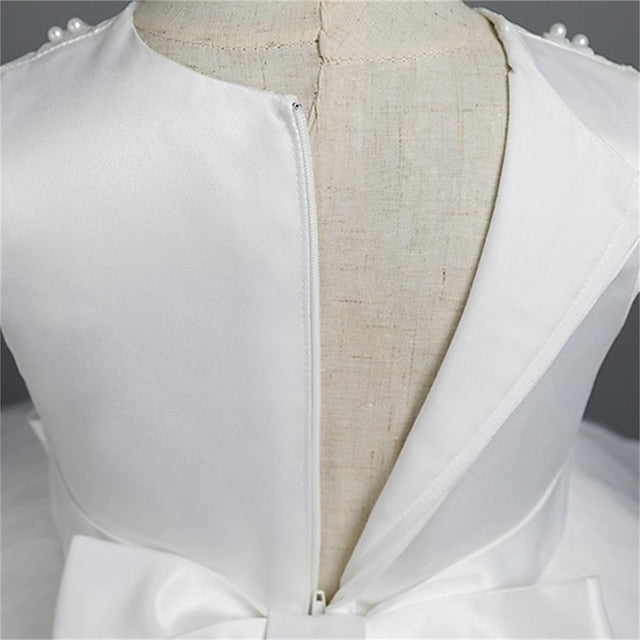 Sleeveless Party Color Dress Girls' Toddler Solid