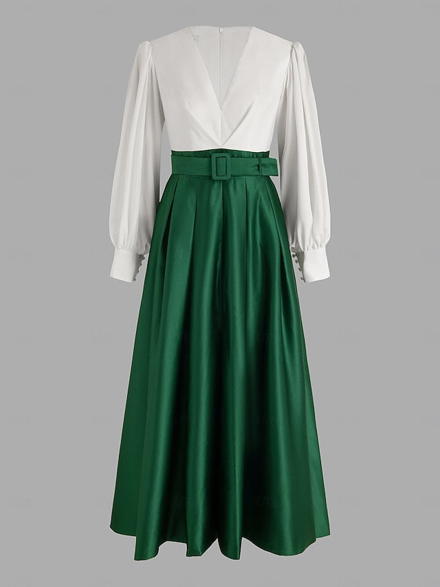 Wedding High Formal Guest Gown Floor Dress A-Line Evening Split