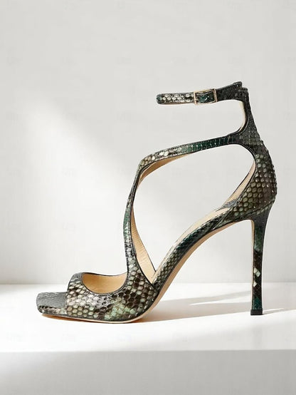 Satin Elegant Stiletto Lavender - Heels Crisscross Women's