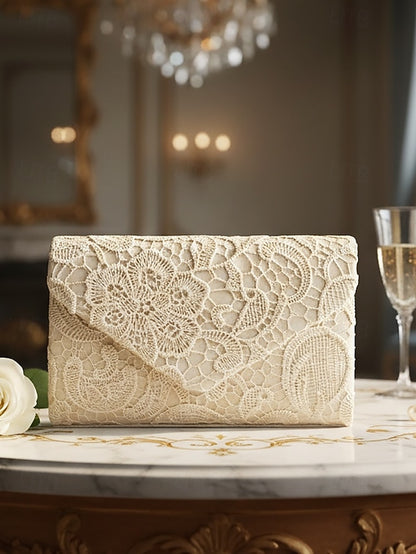 Lace Chain Women's Clutch Bag Evening Strap with