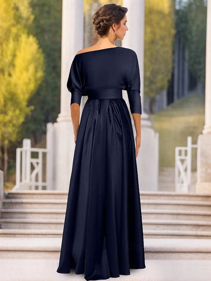 Elegant Evening Wedding Asymmetrical Dress A-Line Gown Formal