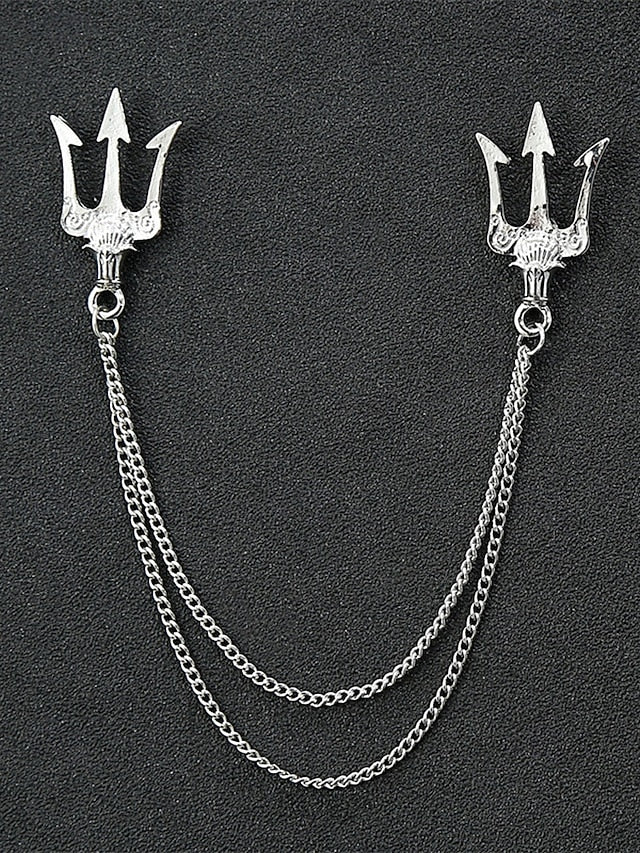 Christmas Reindeer Men's Collar Pins Elegant – Alloy