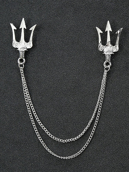 Christmas Reindeer Men's Collar Pins Elegant – Alloy