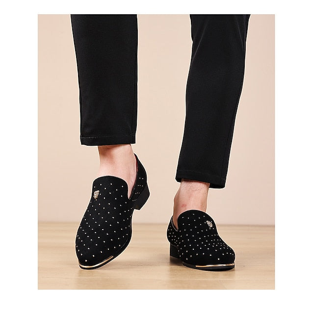 Plus Loafers Slip-Ons Shoes Drive Size Men's