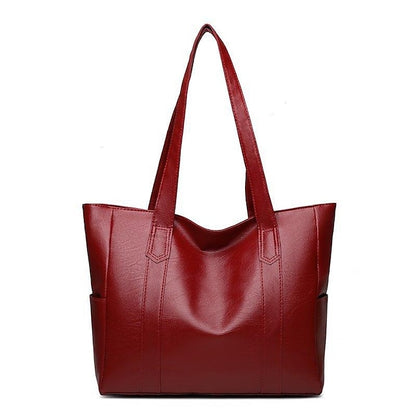 Bag Black – Leather Large Faux Women's Tote Stylish