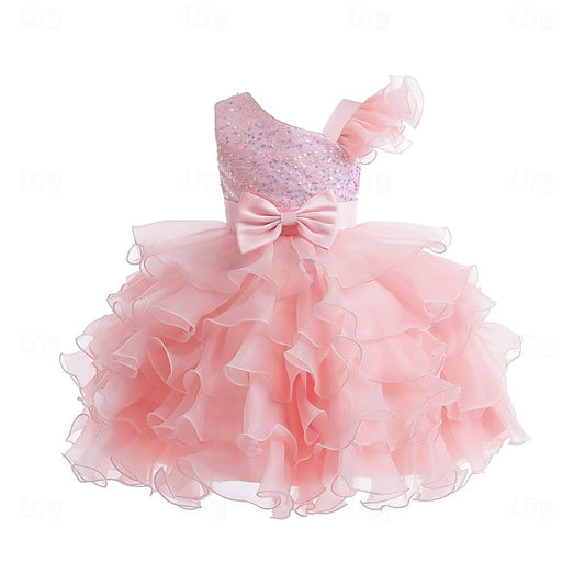 Party Pageant Ball Wedding Kids Girls Dress Flower Gown Ruffle