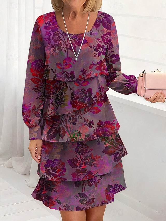 Women's Midi Dress A Line Dress Casual Daily Regular Fit