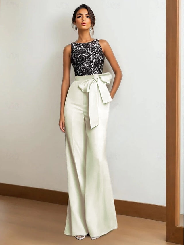 Wedding Dress Guest Stretch Bride Mother Fabric Jumpsuit of the