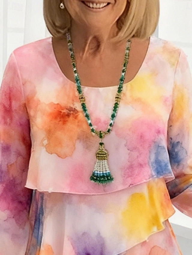 Women's Mini Dress Casual Dress Chiffon Dress Shift Dress