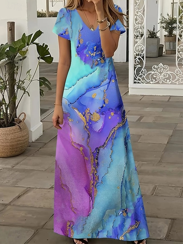 Women's Midi Dress Sundress A Line Dress Vacation Casual