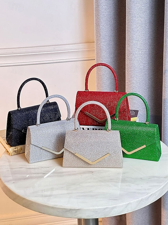 Strap Chain Glitter Evening – Bag with Women's Clutch