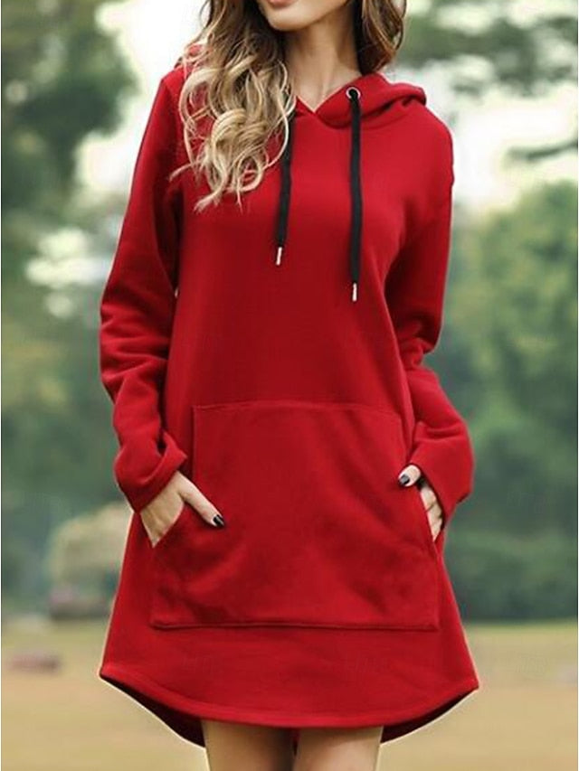 Women's Mini Dress Hoodie Dress Fashion Modern Daily