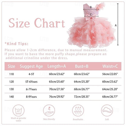Party Pageant Ball Wedding Kids Girls Dress Flower Gown Ruffle