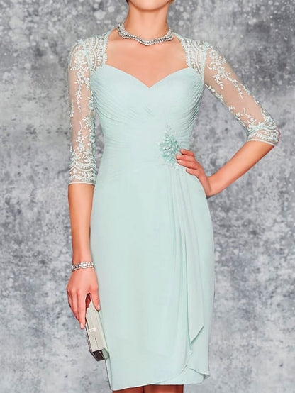 of the Piece Mother Sheath Bride Dress Two Wedding Beach