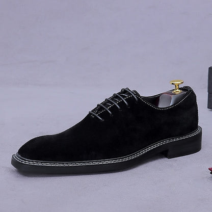 - Shoes Suede Leather Men's Dress Genuine Oxford Cowhide