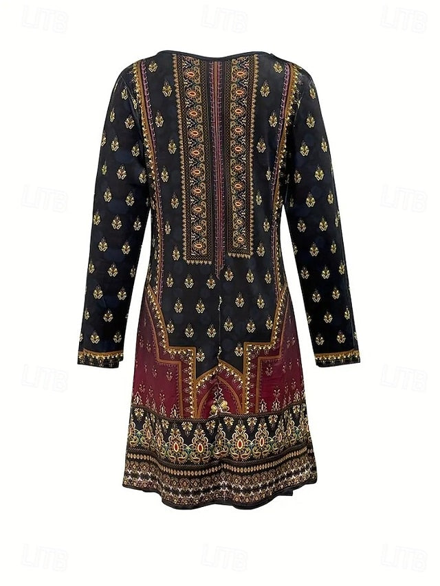 Women's Midi Dress Knit Dress Casual Dress A Line Dress