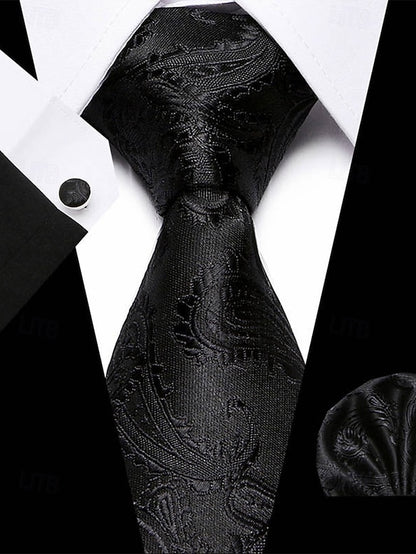 Pocket Purple Tie Men's – Square and Checkered Set Silk