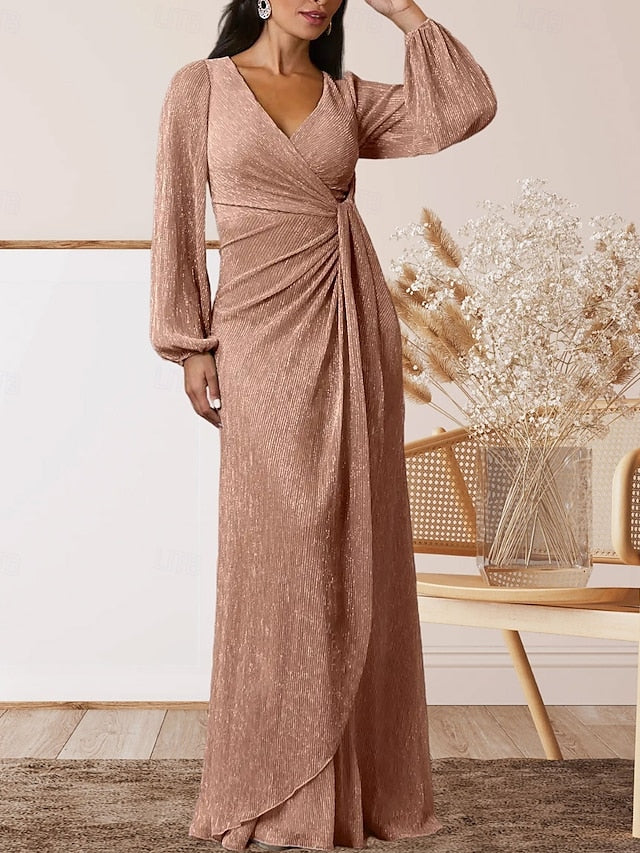 of Bride Mother V Elegant Sweet A-Line Dress Guest the Wedding