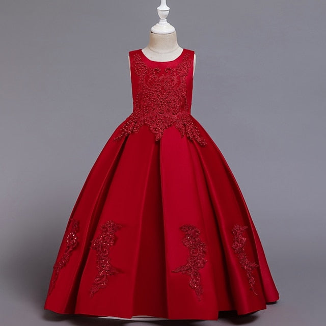 Girls' Flower Dress Girl Party Wedding